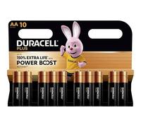 10X Piles Duracell AA Plus Power Boost jusqu'à 150% d'autonomie supplémentaire (1 Blister de 10 Piles) 10 Piles AA (LR6/MN1500)