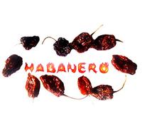 10x piment habanero entier séché sec - piments les plus forts du monde - entiers séchés secs