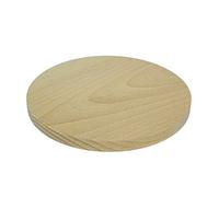 10x Planche à découper ronde en bois coupe pizza bois double face 20 cm