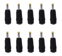 10X Pointe Jaune 4,0X1,7 mm Connecteur Male A Une Prise Jack de 5,5X2,1 mm Connecteur d'alimentation CC Noir