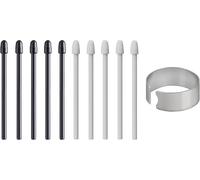 10X Pointes De Remplacement Pour Wacom One Standard Pen (2023 Edition) Pour Wacom One 13 Touch (Dth134) / 12 (Dtc121) / M (Ctc6110) / S (\U200Ectc4110), Noir+Gris