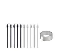 10X Pointes de Remplacement pour Wacom One Standard Pen (2023 Edition) pour Wacom One 13 Touch (DTH134) / 12 (DTC121) / M (CTC6110) / S ( CTC4110), Noir+Gris