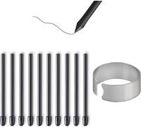 10X Pointes de Remplacement pour Wacom Pro Pen 2/Slim/3D&Classic Pen, Mobile Studio Pro(DTHW1320/1620),Cintiq Pro(DTH1320/1620/2421/3221&DTK2421),Cintiq 16(DTK1660/1661),Intuos Pro(PTH460/660/860)