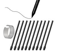 10X Pointes de Remplacement pour Wacom Pro Pen 3, Intuos Pro M ( PTK670)/S(PTK470)/L( PTK870) & Cintiq 16 ( DTK168K)/Cintiq 24 (DTK246)/Cintiq 24 Touch(DTH246) & Graphic Tablet DTH135/172, Noir