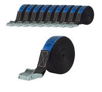 10x Professionnel Sangle Arrimage Verrouillage de la Pince Voiture 1tlg 6m 250kg