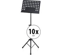10x Pupitre Musique Partitions Orchestre Support Reglable Portable Tripode Set