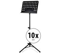 10x Pupitre Support Musique Partition Tripode Feuile Orchestre Ajustable Robuste