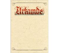 10x RNK Verlag 2855 certificat inscription "Urkunde" (papier peau d'éléphant), 190g/qm, blanc, DIN A4