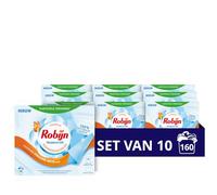 10x Robijn Wasmiddeldoekjes Stralend Wit 16 stuks - Multipack
