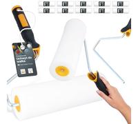 10x Rouleau Mousse 25 cm Remplacement Idéal Peinture Vernis Teinture Kit Support Outil Polyvalent Projets Rénovation Maison Professionnels Haute Densité