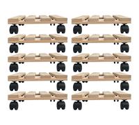 10X Roulettes De Plantes Rondes 30Cm 120 Kg Sous-Pot De Fleurs Chariot