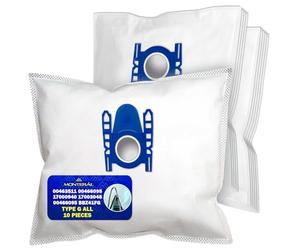 10x Sac Aspirateur Microfibre Type G ALL pour Bosch 00463511 00466095 | 17000940 17003048 BBZ41FG pour Siemens - MONTERAL