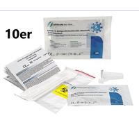 10x Safecare Test nasal amateur BIO-TECH COVID-19 & Antigène Test rapide | CE 2934 | 10 pièces Corona Test amateur HeimTest Test + BLT Désinfection
