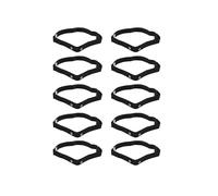 10X Sangle de Ceinture Pectorale pour Polar Wahoo pour Moniteur de FréQuence Cardiaque Sans Fil de Sport, Noir