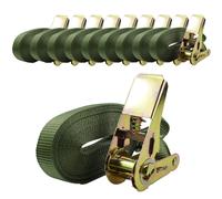 10x Sangle De Tension Profi Avec Cliquet 1 Pièce 6m 0,8t 800kg TÜV/GS