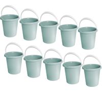 10x Seau en plastique 12L Seau de nettoyage Seau de ménage Seau à eau Seau universel Set