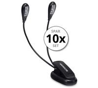 10x Set de Lampe 4 LEDs Pupitre Lecture de Piano Clip Eclariage Illuminer Pince