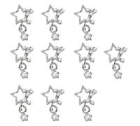 10x / Set Star Ongles Charme Pendants Ongles Étoiles Art Charme Beaux Étoiles Nails Étoiles Charme Nails Décorations