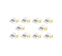 10X Silver pour T Outliner Blade pour Andis pour T Outliner, pour Andis Gtx Blade, White T Blade + Silver Steel Blade