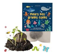 10x "Sirènes" bombes à graines anniversaire d’enfant / "Fleurs des grands fonds" - Sirènes fleurs cadeau Boules avec graines comme cadeau d’anniversaire mer profonde bombes de graines pour enfant