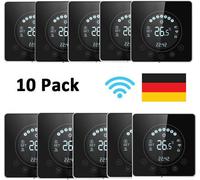 10x Smart WiFi Thermostat, Thermostat d'ambiance avec écran tactile Programmable numérique, contrôle APP, compatible avec Alexa, Google Home, Chauffage électrique par le sol, pour maison, école, burea