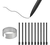 10X Souple Pointes de Remplacement pour Remarkable 1/2/Marker/Marker Plus & Boox Pen2 Pro/Boox Pen Plus/Boox Triangle Pen/BOOX Wacom Stylo Stylet, Boox Max/Note/Nova/Go/Tab Ultra&Mini Série, Noir