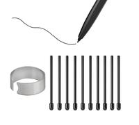 10X Souple Pointes de Remplacement pour Remarkable 1/2/Marker/Marker Plus & Boox Pen2 Pro/Boox Pen Plus/Boox Triangle Pen/BOOX Wacom Stylo Stylet, Boox Max/Note/Nova/Go/Tab Ultra&Mini Série, Noir