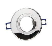 10x spot encastré cadre transparent - rond en verre plat - cadre de montage pour ampoule GU10 MR16 - Ø60-70mm trou de forage encastré - spot encastré