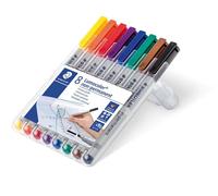 10x Staedtler® 312 WP8 Stylo fin universel Lumocolor® non-permanent B boîte de 8 couleurs