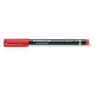 10x Staedtler® 319 F-2 Stylo fin universel Lumocolor® permanent special rouge 0,6 mm