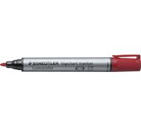10x Staedtler® 356-2 Marqueur pour paperboard Lumocolor® rechargeable, 2 mm, rouge