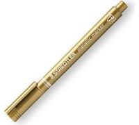 10x STAEDTLER 8323-11 Marqueur permanent métallique pointe ogive or