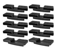 10x Support Latte Lit Double sommier 53mm x 8mm Plastique Embout à Agrafer Vis