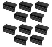 cyclingcolors 10x Support Latte pour sommier 53mm x 8mm Plastique Embout à Agrafer Visser Lit Meuble Flexible Latte, Noir