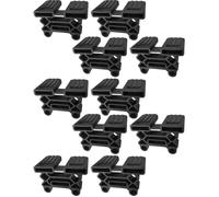 cyclingcolors 10x Support Latte Triple pour Sommier 38 x 8 mm Embout Long Flexible Lit Meuble Latte Fixation Tenon, Noir