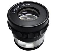 10X Supporter Loupe de Mesure à L'éChelle Loupe la Loupe 10X avec la Loupe à L'éChelle