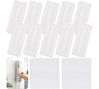 10x Supports multiprises Auto-adhésif-Fixateur de Bloc d'extension Mural sans perceuse-Design coulissante et Facile à Installer-pour la Maison,la Cuisine,Le Bureau