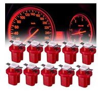 10x T5 B8.5D 5050 SMD Ampoules LED pour tableau de bord de voiture Rouge Accessoires