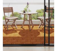 10x Tuile de Plancher en Acacia Revêtement de Plancher Carreau Sol vidaXL