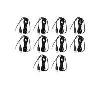 10X Usb Câble Ligne de Souris pour Deathadder 2013 Env. Souris de Jeu de Rechange 2.1 M 5 Fils 5 Épingles Plaqué Or Noir