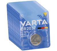10x VARTA CR 2032 CR2032 Pile Bouton Lithium 3V 10 Unités Carton