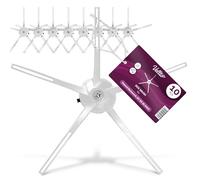 10x Vellto Brosse Latérale Compatible Avec Xiaomi Roborock S7 S6 S5 Max S60 S65 Pure Maxv S70 S75 E4 E5 Q7 S7+ Plus Ultra Blanc Pour Carrelage Parquet Pièce De Rechange