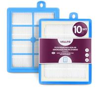 10x Vellto Filtre HEPA Pour Aspirateur Compatible Philips FC8031 Electrolux AEG EFH12 UltraSilencer Tornado Volta Purification Air Filtration Précise Accessoire Électroménager Allergènes