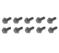 10X Vis De Fixation Système D'Échappement Universel M10X1,25 25Mm Avec Flasque