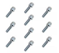 10x vis de roue M14x1.5 , longueur du filetage : 28mm, collet conique, SW17