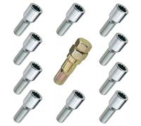 10x vis de roue M14x1.5, TORX, 55mm, vis en étoile, cône, 10R
