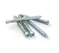 10x Vis pour Fenetre PVC Menuiserie Extérieure Tête Fraisée 7.5x152mm