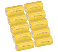 10x XCell Sub-C 1,2V 2000mAh X2000SCR Haute Tension Gaine Thermorétractable