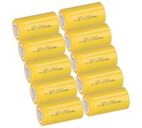 10x XCell Sub-C 1,2V 2000mAh X2000SCR Haute Tension Gaine Thermorétractable
