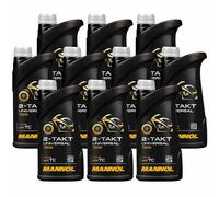 10x1 Litre Mannol 2-Takt Universel huile moteur Api TC Jaso Couleurs Iso L-EGB